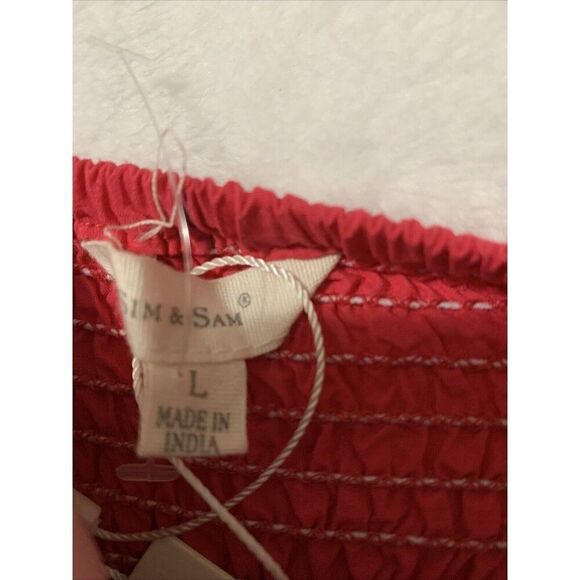 Sim & Sam Pink Crop Smock Top - Picture 9 of 11